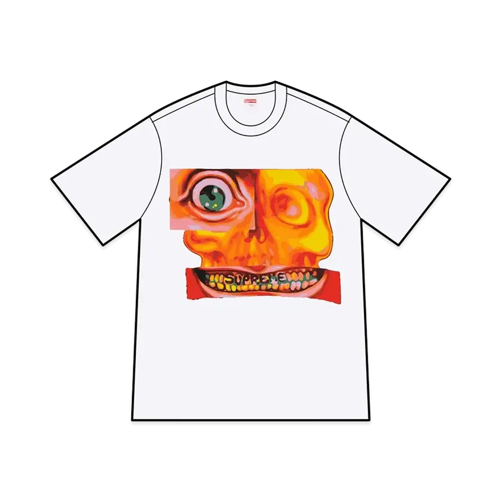 シュプリーム フェイス Tシャツ "ホワイト"