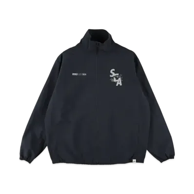 WIND AND SEA x LEEGET Nylon Track Jacket "Navy"