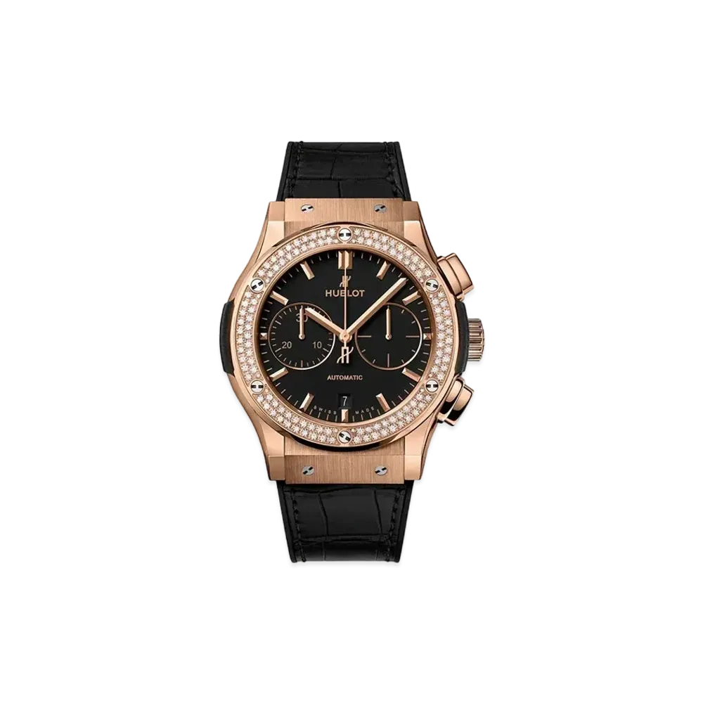 HUBLOT Classic Fusion Chronograph King Gold Diamonds 45mm