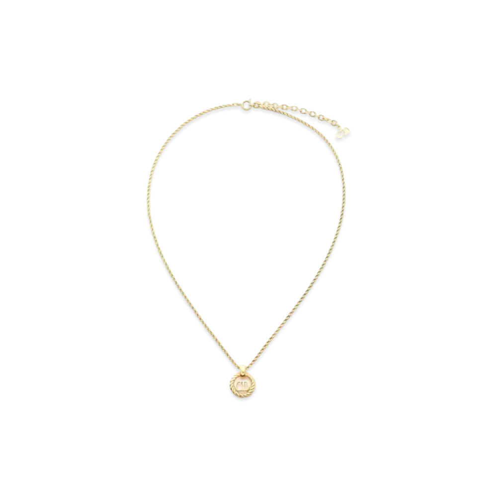 Dior Logo Gold Necklace "Gold"