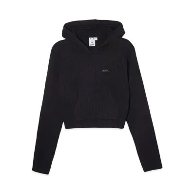 X-Girl Rib Knit Hoodie "Black"