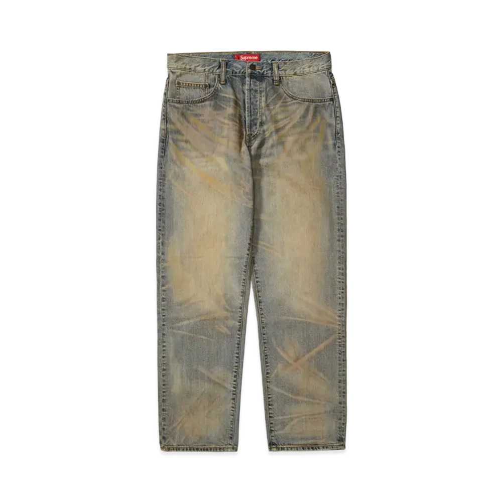 Supreme Regular Jean (25FW) "Dirty Indigo"