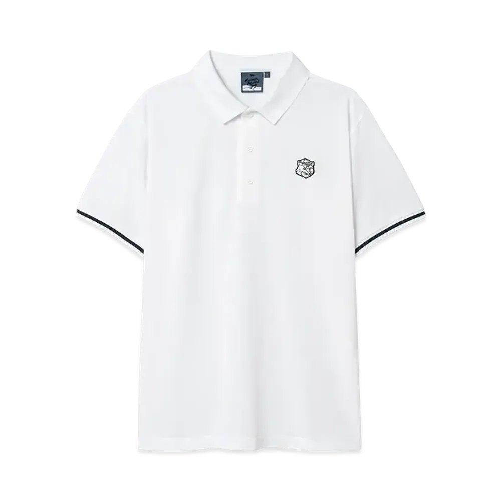 Maison Kitsune Golf Fox Head Polo "White"