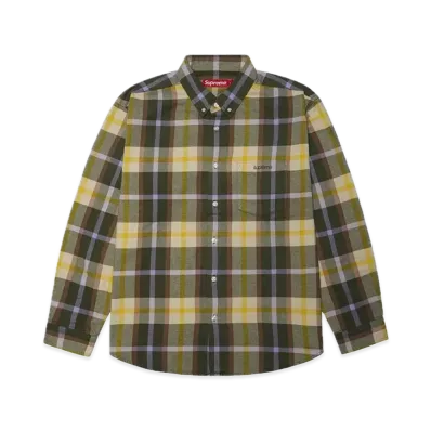 Supreme Plaid Flannel Shirt "Green" (23FW)