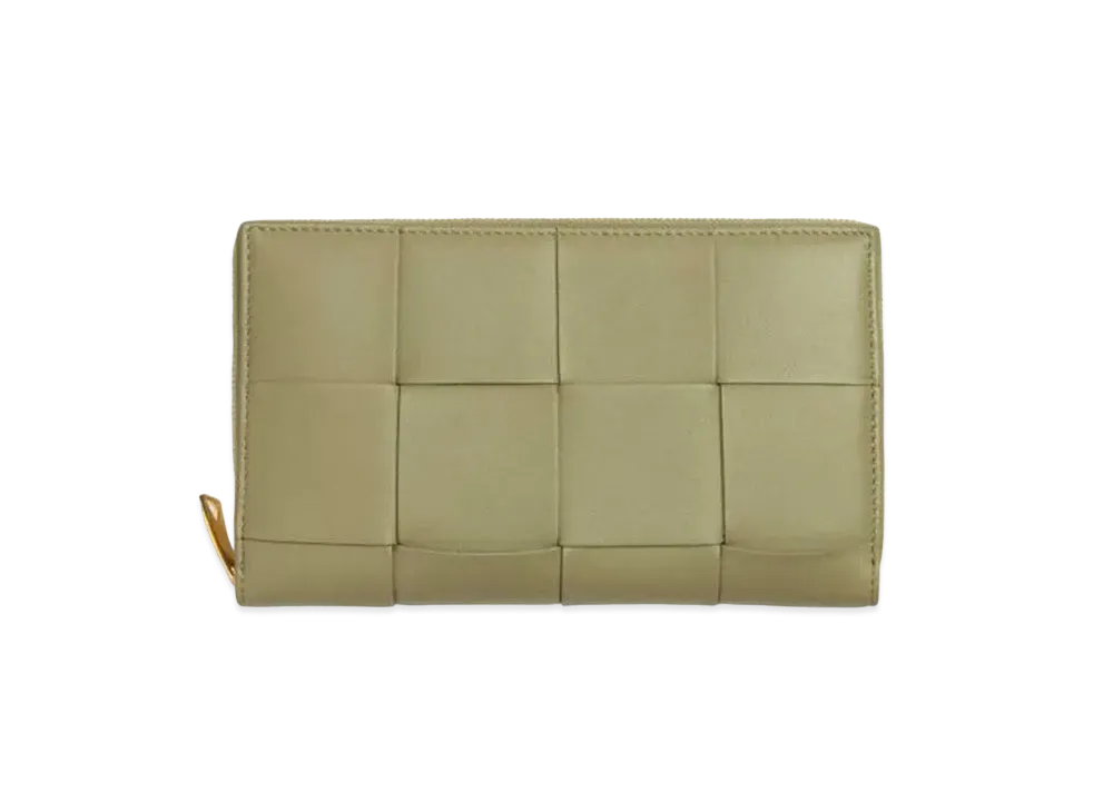 Bottega Veneta Zip Around Wallet "Travertine"