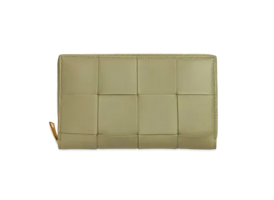 Bottega Veneta Zip Around Wallet "Travertine"