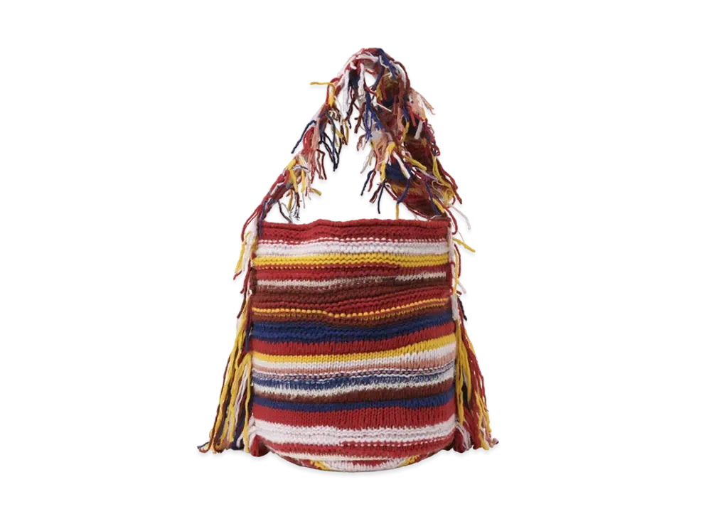Chloe Jorge Bucket Bag In Recycled Cashmere Knit "Multicolour"