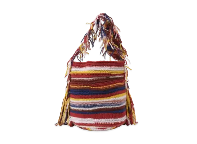Chloe Jorge Bucket Bag In Recycled Cashmere Knit "Multicolour"