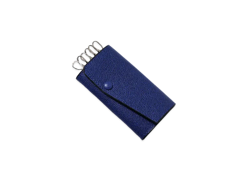 Valextra Key Holder 6 Hook "Royal Blue"