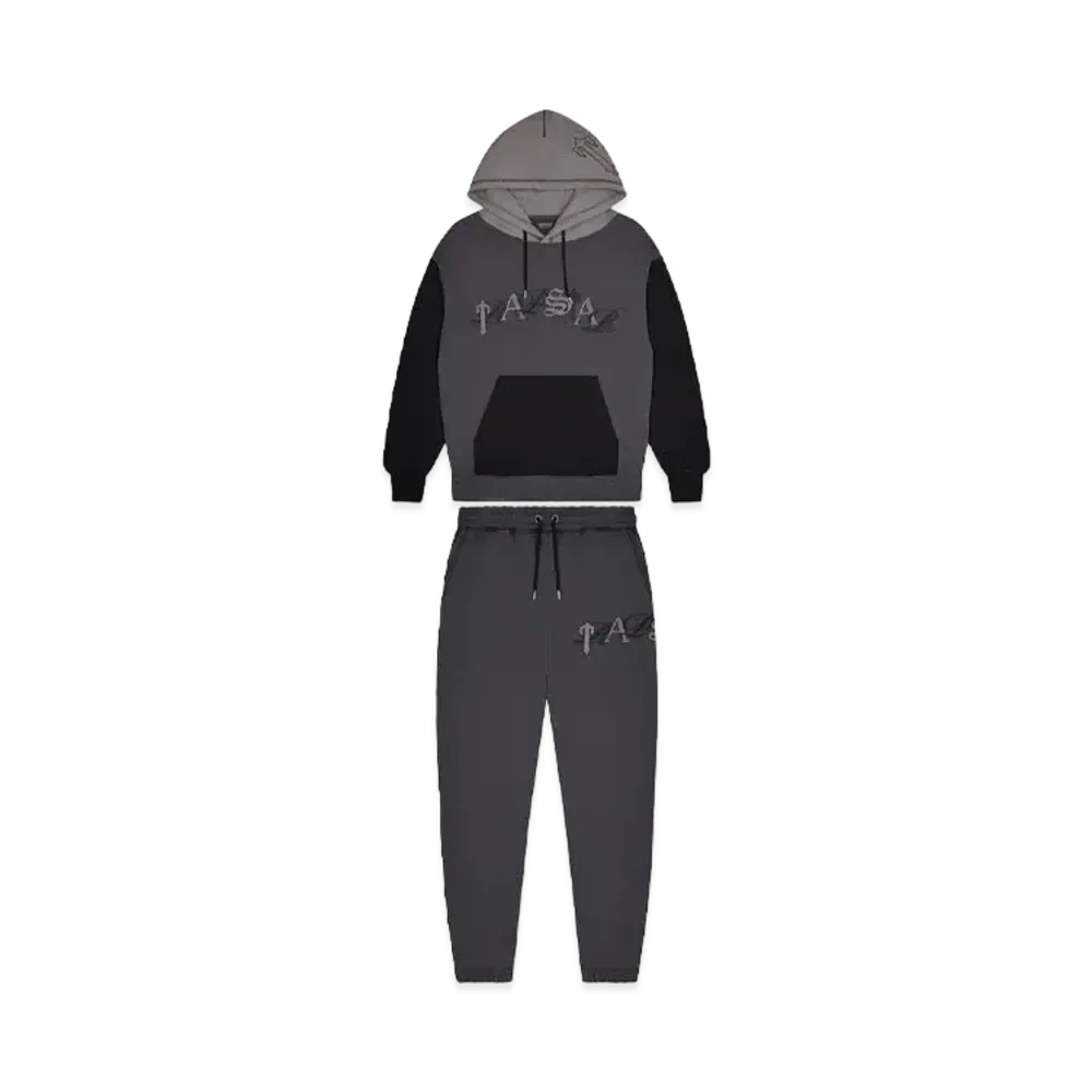 TRAPSTAR Script Tracksuit "Black/Grey"
