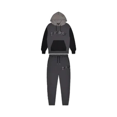 TRAPSTAR Script Tracksuit "Black/Grey"