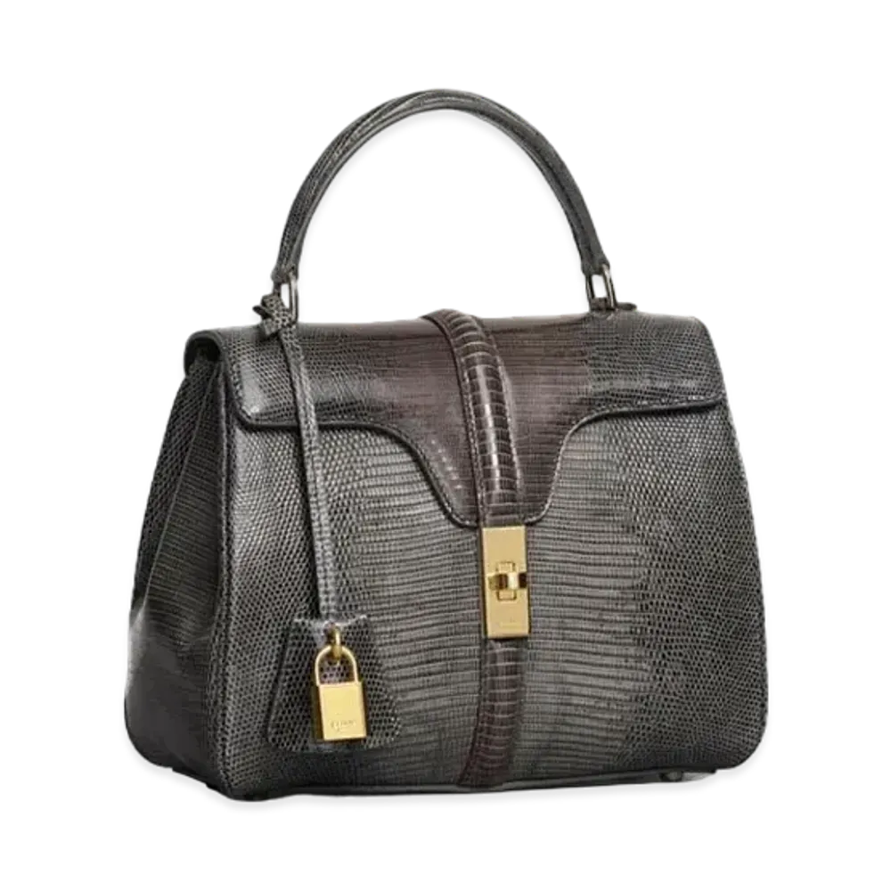 CELINE Small 16 Bag in Lizard "Anthracite"