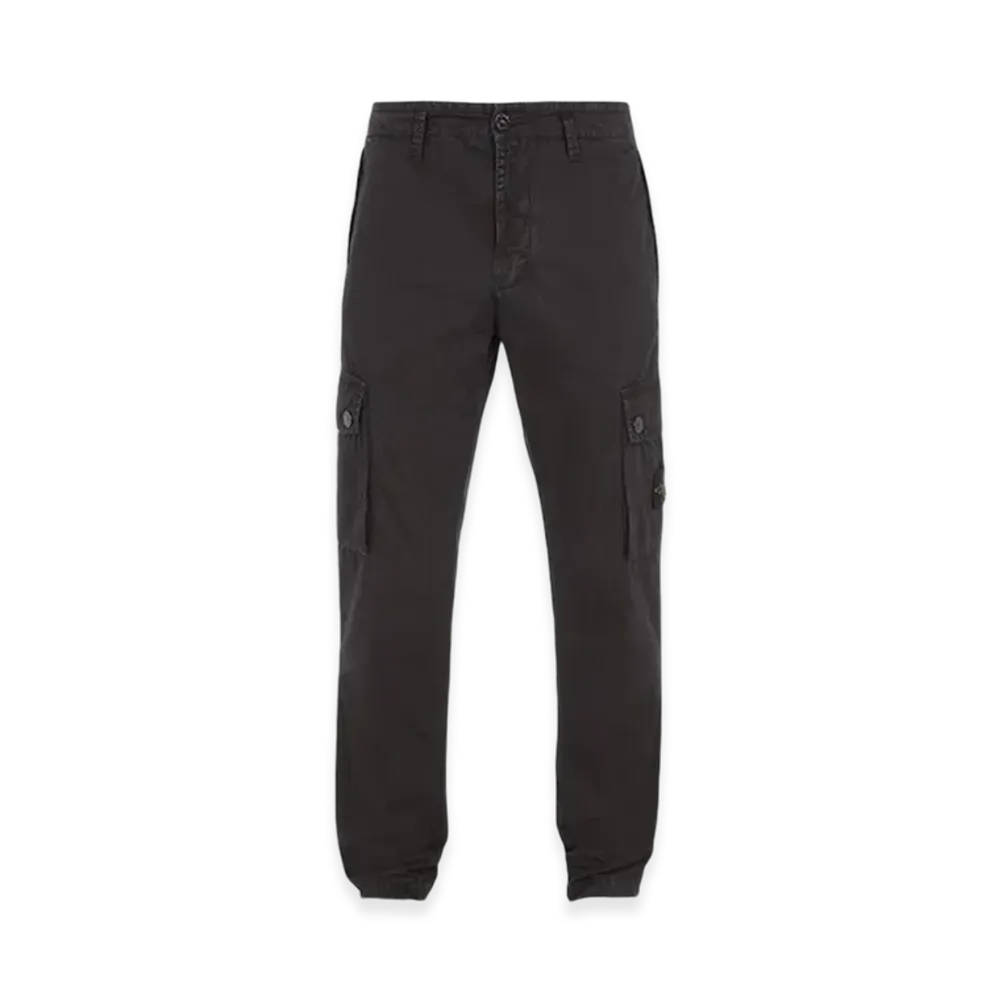 Stone Island 303WA Old Treatment Slim Fit Cargo Pants - 24SS "Black"