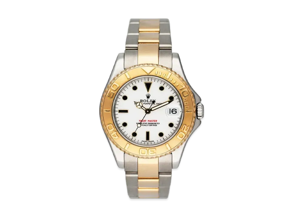 ROLEX Yacht-Master "White/Stainless Steel/Yellow Gold"