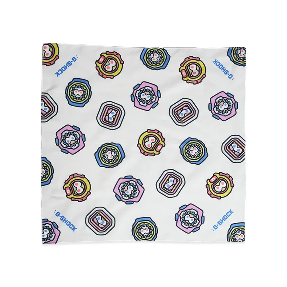 Casio G-Shock x NIGO Face Pattern Bandana "White"