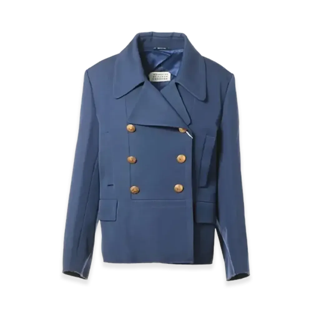 Maison Margiela Cotton Wool Tailored Jacket "Blue"