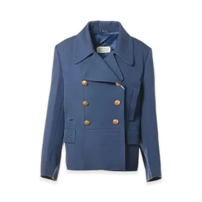 Maison Margiela Cotton Wool Tailored Jacket "Blue"