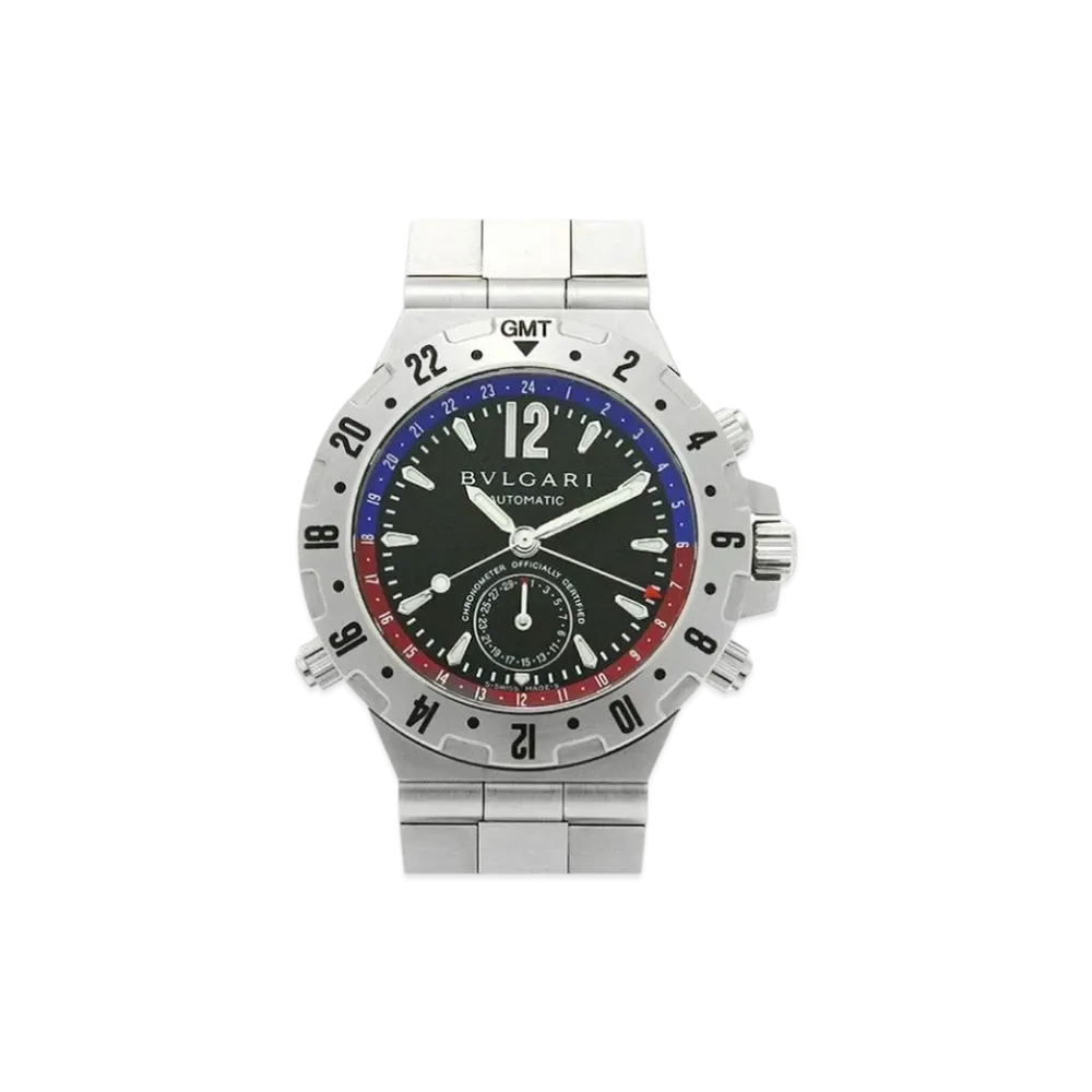BVLGARI Diagono ProfessionalGMT "Black/Stainless Steel/Silver"