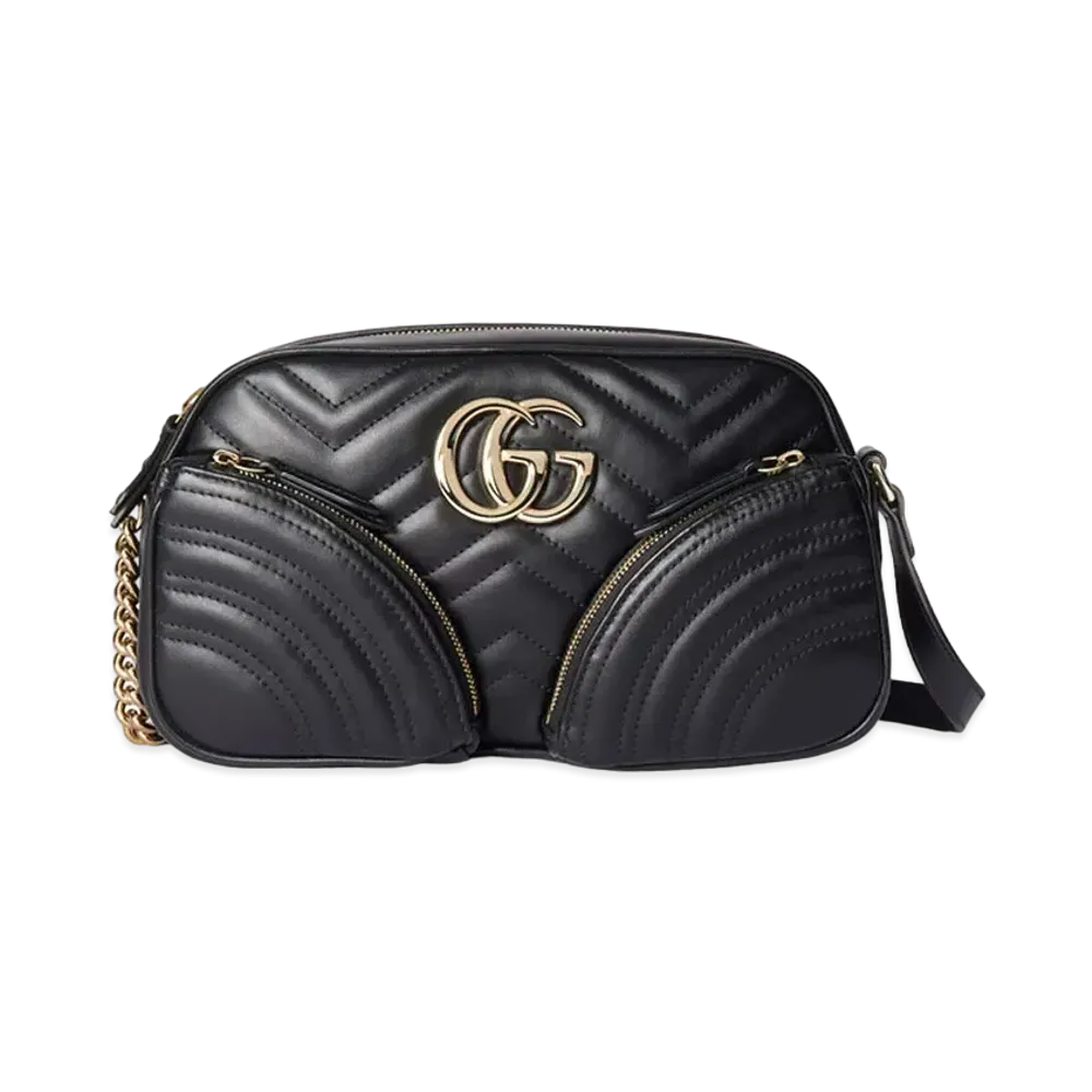 GUCCI GG Marmont Small Shoulder Bag "Black"