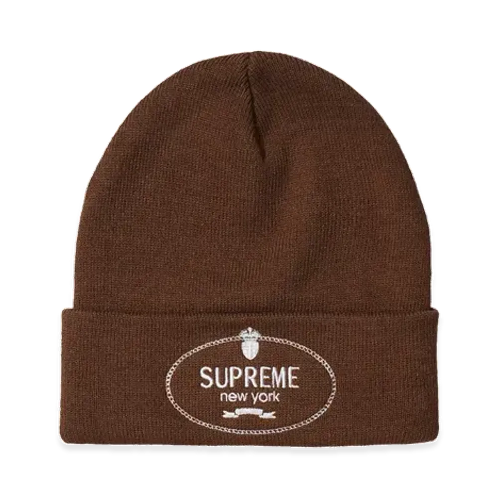 Supreme Crest Beanie "Brown"