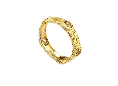 GUCCI Interlocking G Yellow Gold Ring