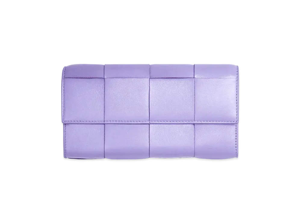 Bottega Veneta Flap Wallet "Bordeaux"