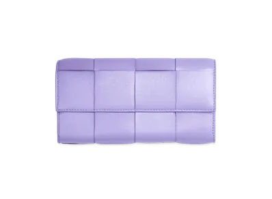 Bottega Veneta Flap Wallet "Bordeaux"