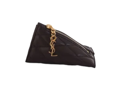 SAINT LAURENT Berlingo Charm In Quilted Lambskin "Black"