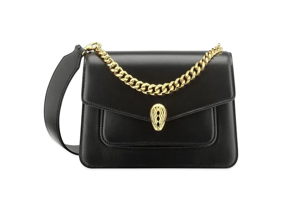 BVLGARI Serpenti Forever Crossbody Bag "Black"