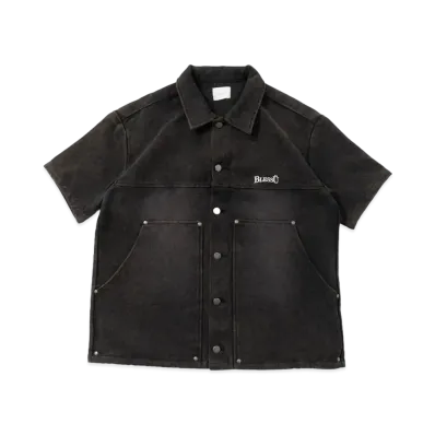 BLESS U Duck Wash Work Shirt "Black"