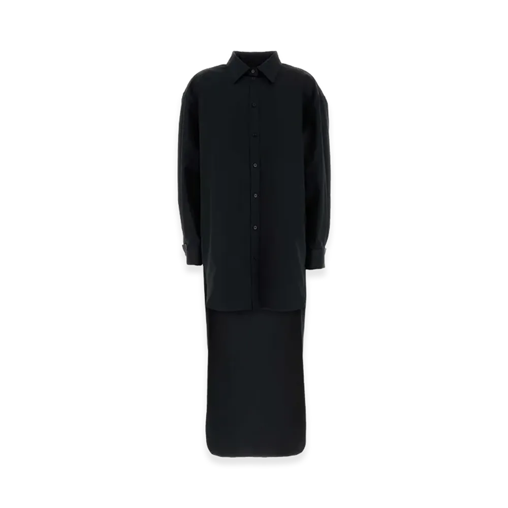 BALENCIAGA Women's Poplin Shirt "Black"