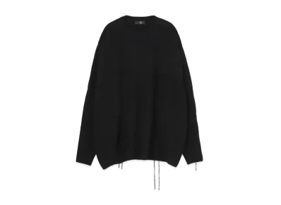 Yohji Yamamoto Y's COTTON ACRYLIC PATCHWORK BIG SWEATER "Black"