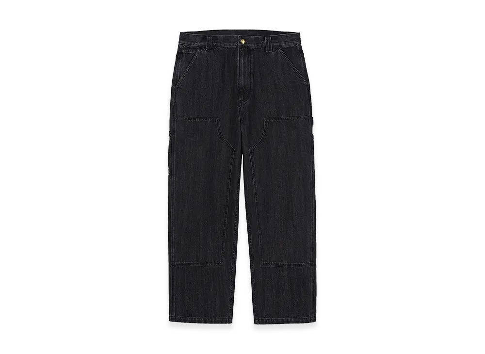 Carhartt WIP Ethan Double Knee Pant "Black/Enzyme Bleach Washed"
