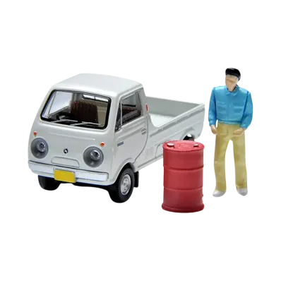 TOMYTEC "TOMICA LIMITED VINTAGE" 1/64 LV-185b Mazda Porter Cab One Side Open (White)