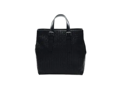Bottega Veneta Lambskin Hand Bag "Black"