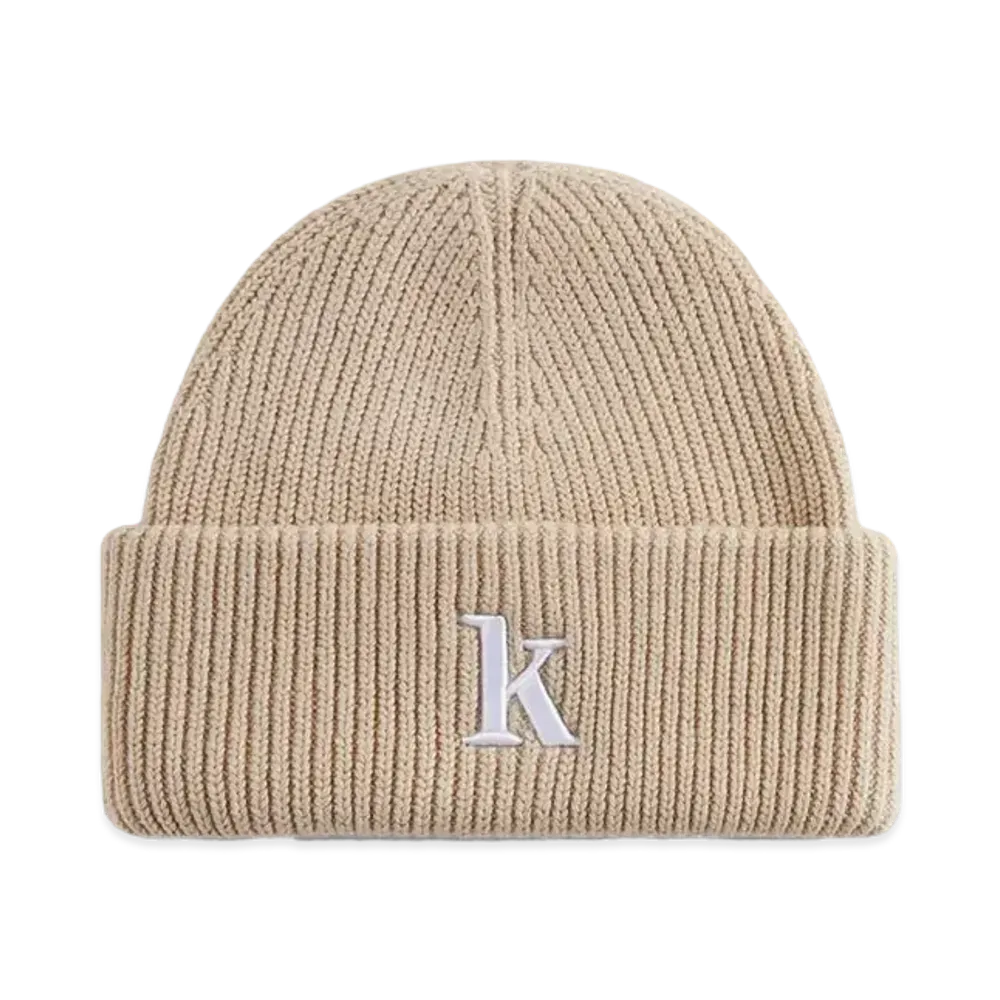 Kith Serif K Cotton Beanie "Canvas"