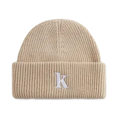 Kith Serif K Cotton Beanie "Canvas"