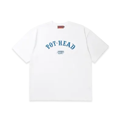 APHRODITEGANG Zig-Zag Pothead S/S Tee "White"