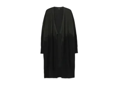 Yohji Yamamoto Y's COTTON LINEN PLATING COMBI LONG CARDIGAN "Grey"