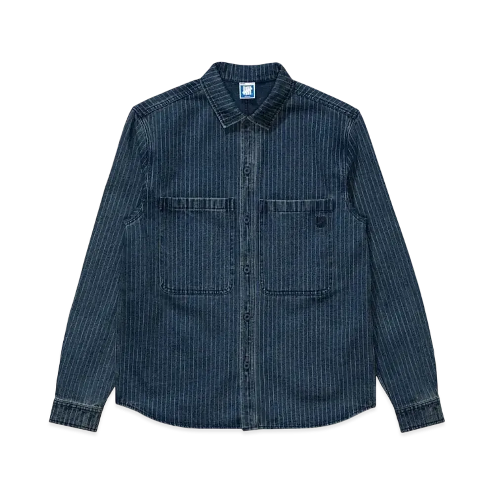 UNDEFEATED Hickory Denim L/S Shirt "Blue"