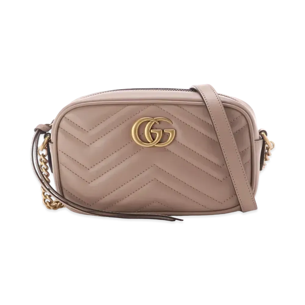 GUCCI GG Marmont Matelasse Mini Bag "Dusty Pink"