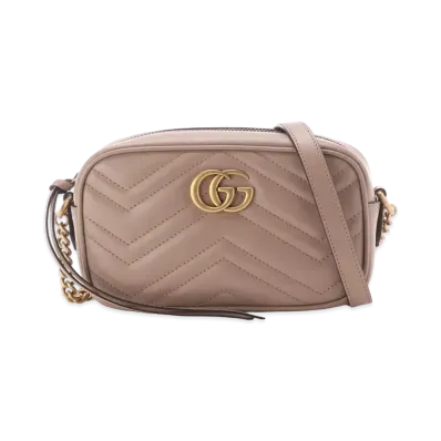 GUCCI GG Marmont Matelasse Mini Bag "Dusty Pink"