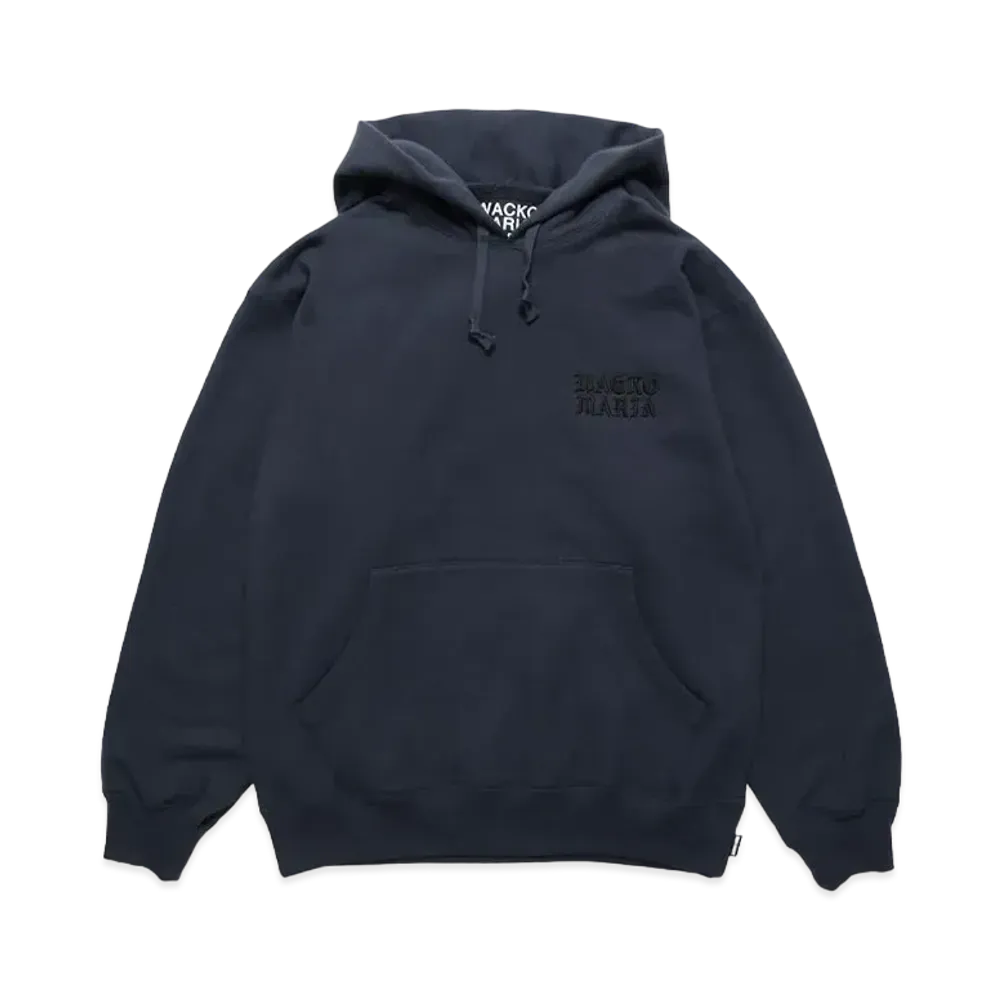 WACKO MARIA Heavy Weight Hooded Sweat Shirt "Navy"