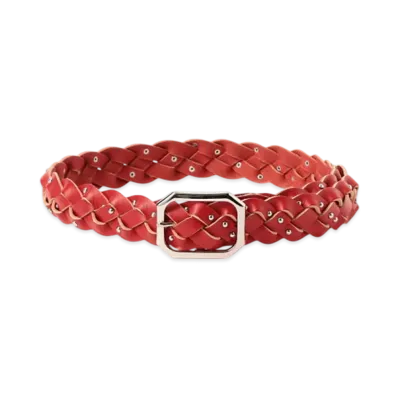 BEAMS FUTURE ARCHIVE Studs Mesh Belt l "Red"
