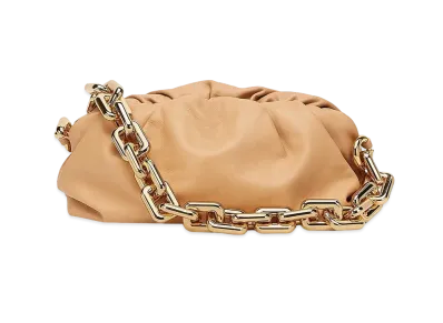 Bottega Veneta Chain Pouch "Almond"