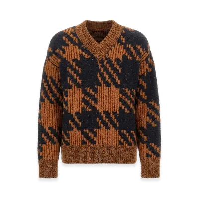 DRIES VAN NOTEN Wool Jersey. "Brown"