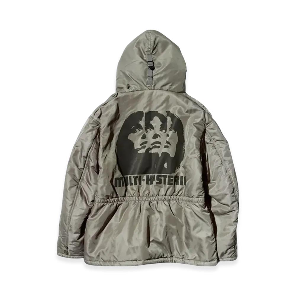 HYSTERIC GLAMOUR Multi Hysteric B-9 Coat "Gray"