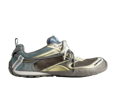 BALENCIAGA Radar Gradient Lines Sneakers "Brown/Blue/Yellow/Grey"