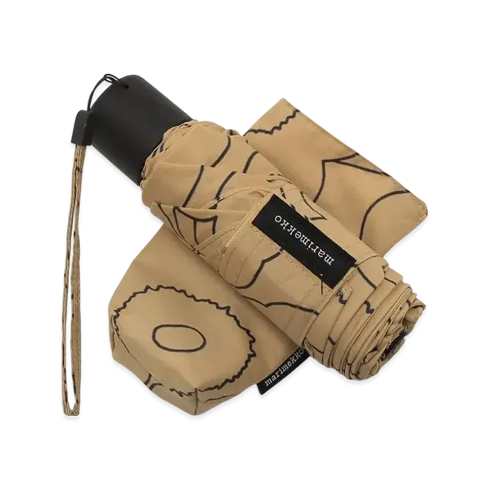 Marimekko Mini Manual Piirto Unikko "Brown Black"