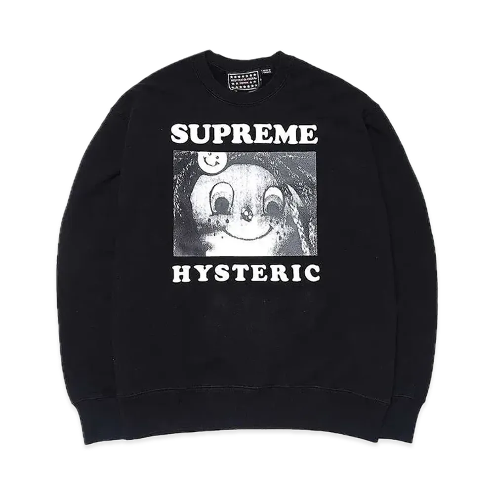Supreme x HYSTERIC GLAMOUR Crewneck "Black"